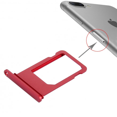 iPartsBuy pour le plateau de carte d'iPhone 7 Plus (rouge) SI159R677-34