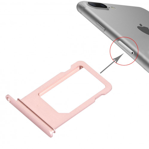 iPartsBuy pour le plateau de carte d'iPhone 7 Plus (or rose) SI59RG1000-34