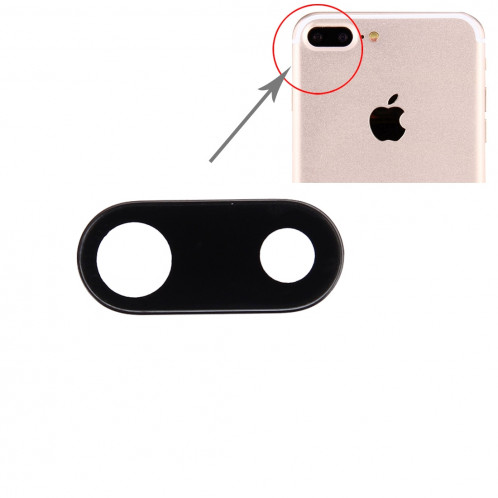 iPartsBuy pour iPhone 7 Plus lentille de la caméra arrière (Noir) SI133B1614-34