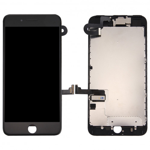 iPartsBuy 4 en 1 pour iPhone 7 Plus (caméra frontale + LCD (AUO) + cadre + pavé tactile) Assemblée numériseur (noir) SI104B190-36