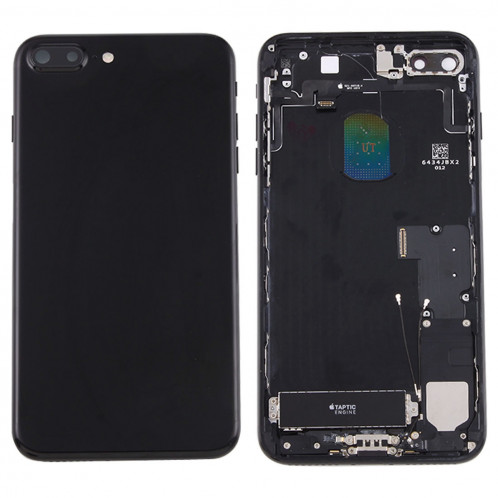 iPartsAcheter pour iPhone 7 Plus Batterie couvercle arrière avec bac à cartes (Jet Black) SI2BBL945-36