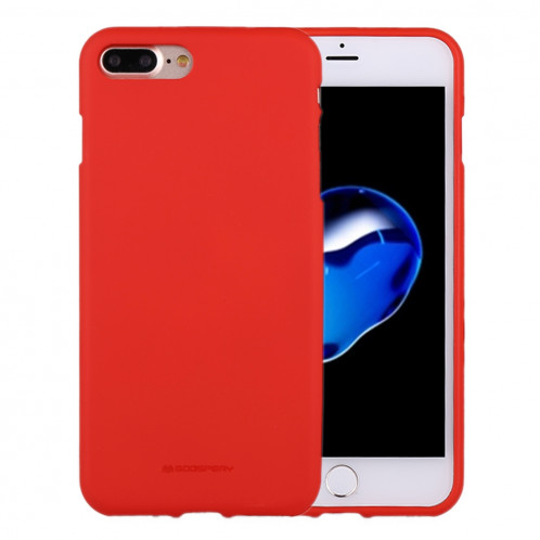 MERCURY GOOSPERY SOFT FEELING pour iPhone 8 Plus et 7 Plus Liquid State TPU étui de protection souple (rouge) SG888R1908-38