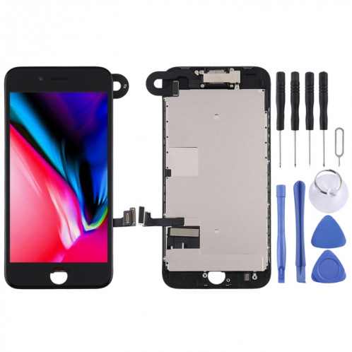 L'écran LCD et le numériseur complet comprennent une caméra avant pour iPhone 8 (noir) SH263B1079-36