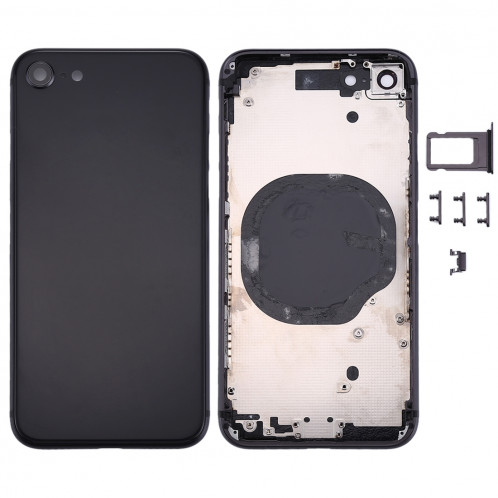 Couverture de logement arrière pour iPhone 8 (noir) SC23BL1059-36