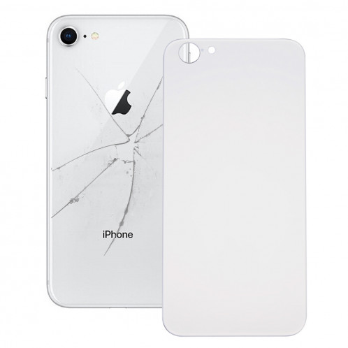 iPartsAcheter pour iPhone 8 Couverture arrière de batterie en verre (argent) SI37SL839-36