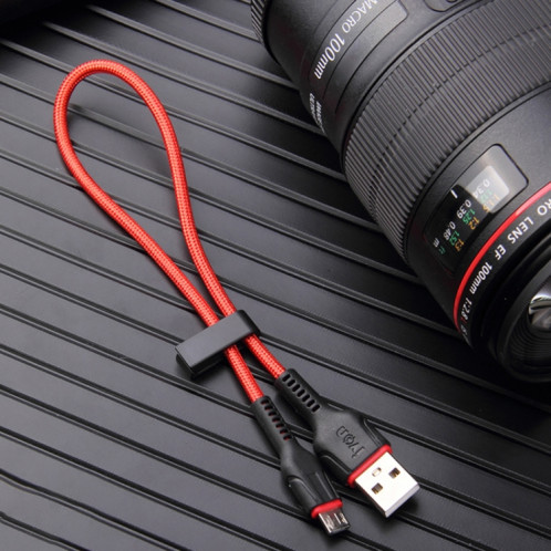 Ivon CA81 Micro USB Fast Chargement Data Câble de données, Longueur: 33cm (rouge) SI107R639-38