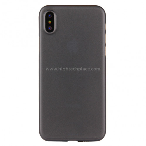 Pour iPhone X PP Housse de protection arrière (noir) SP452B1-36