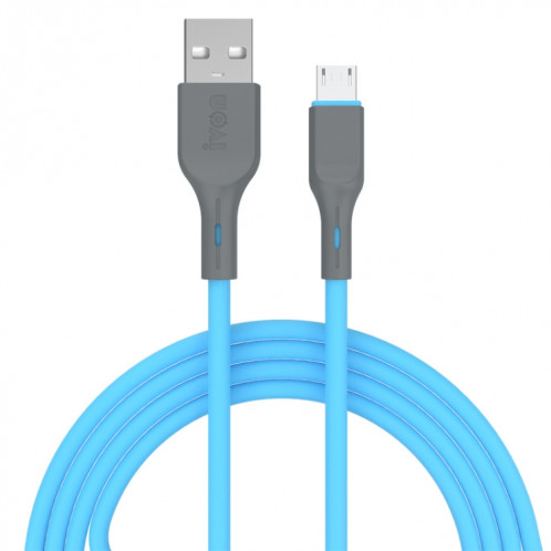 Ivon CA78 2.4A Câble de données de chargement rapide USB micro USB, longueur: 1m (bleu) SI724L755-35