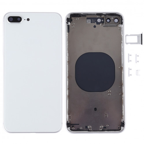 Couverture de logement arrière pour iPhone 8 Plus (blanc) SC22WL1908-36