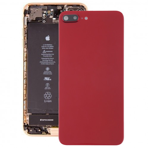 Couverture arrière avec adhésif pour iPhone 8 Plus (rouge) SH47RL22-36