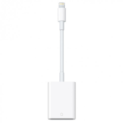 Adaptateur de lecteur de caméra 8 broches vers carte SD, prise en charge du système iOS 9.2-11, Pour iPhone, iPad (blanc) SH001W53-37