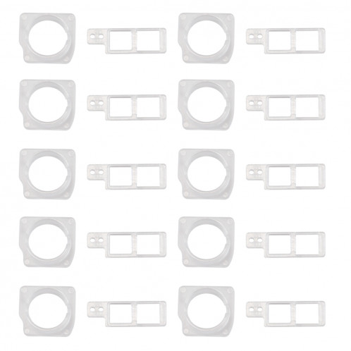 10 Ensembles iPartsBuy pour iPhone 8 Plus Lunette de caméra de face avant + Support de retenue de capteur S173201553-36