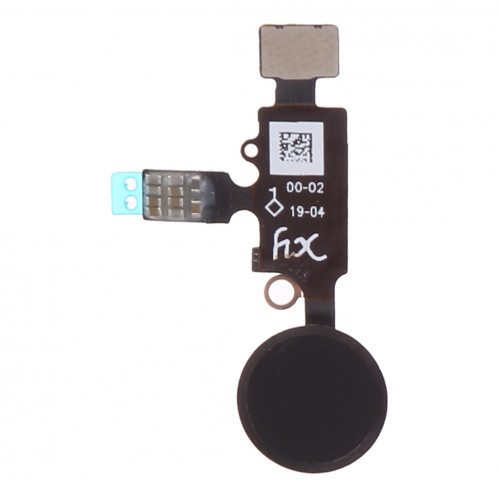 Bouton d'accueil design (2 ème) avec câble flexible pour iPhone 8 Plus / 7 Plus / 8/7 (Noir) SH609B762-312