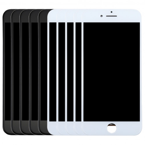 Ecran LCD 5 PCS noir + 5 PCS blanc et assemblage complet du numériseur pour iPhone 8 Plus SH80211432-39