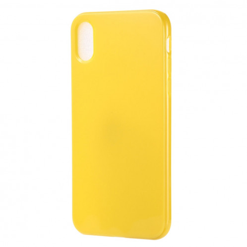 Etui TPU Candy Color pour iPhone XS Max (Jaune) SH318Y667-35