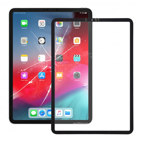 Écran avant en verre externe pour iPad Pro 11 pouces (noir) SH191B654-34