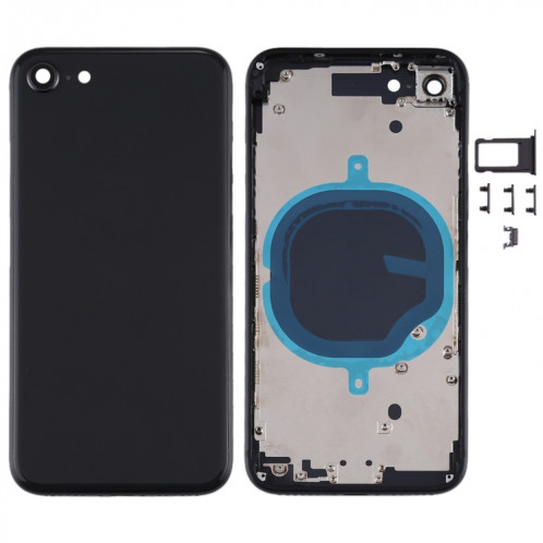 Couvercle arrière de la batterie avec couvercle de l'objectif de la caméra, plateau de la carte SIM et touches latérales pour iPhone SE 2020 SH14BL357-36