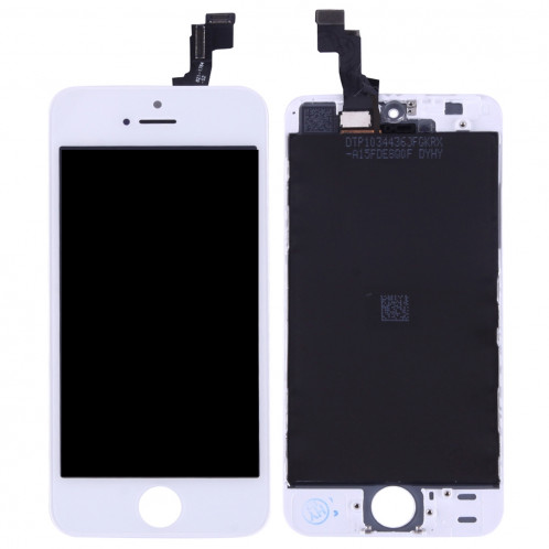 iPartsBuy 3 en 1 pour iPhone SE (LCD + Frame + Touch Pad) Assemblage de numériseur (Blanc) SI001W431-37