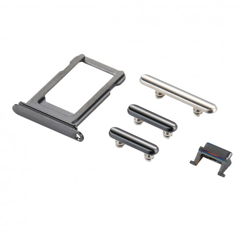 iPartsAchetez pour le plateau de carte d'iPhone X + la clé de contrôle de volume + le bouton d'alimentation + la touche vibrante de commutateur de sourdine (gris) SI321H1755-35