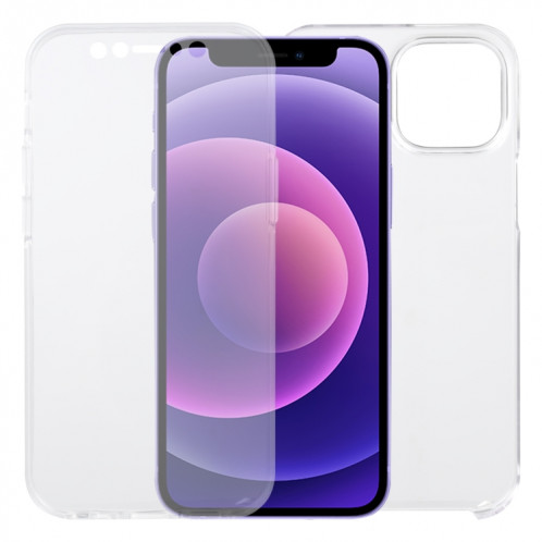 PC + TPU Ultra-mince Case transparent tout-terrain double face pour iPhone 13 Pro SH12511861-34