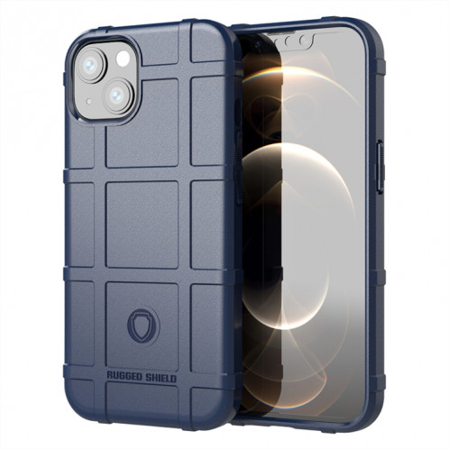 Bouclier robuste Couverture complète Coque TPU antichoc pour iPhone 13 (Bleu) SH801L1450-37