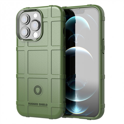 Bouclier robuste Couverture complète Coque TPU antichoc pour iPhone 13 Pro Max (Vert) SH804G1552-37