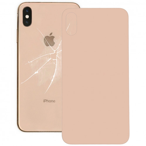 Coque Arrière Batterie Verre pour iPhone XS Max (Or) SH61JL170-34