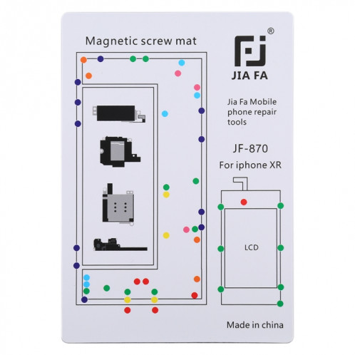 JIAFA JF-870 Magnetic Pad Screw Board pour iPhone XR SJ0127861-33