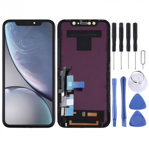 Incell TFT Material LCD Screen et Digitizer Full Assembly pour iPhone XR (Noir) SH129B1287-314