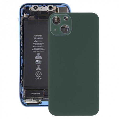 Couverture arrière de verre avec apparence imitation d'IP13 pour iPhone XR (vert) SH59GL131-36