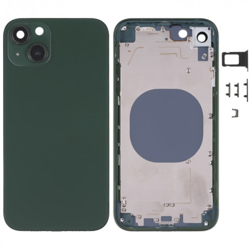 Couvercle de boîtier arrière avec apparence imitation d'IP13 pour iPhone XR (vert) SH63GL1387-36
