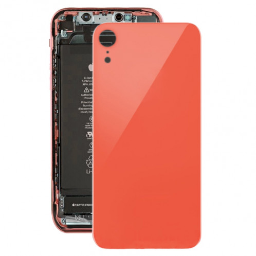 Coque arrière avec adhésif pour iPhone XR (rose) SH035F1943-34