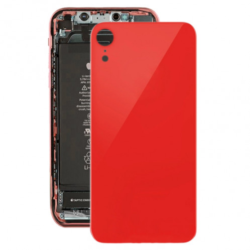 Coque arrière avec adhésif pour iPhone XR (rouge) SH035R1303-34