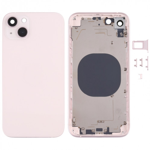 Couvercle de boîtier arrière avec apparence imitation d'IP13 pour iPhone XR (rose) SH71FL663-37