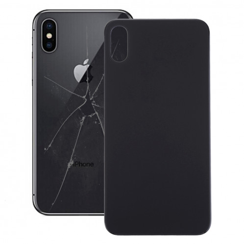 Coque Arrière Batterie Verre pour iPhone XS (Noir) SH61BL518-34