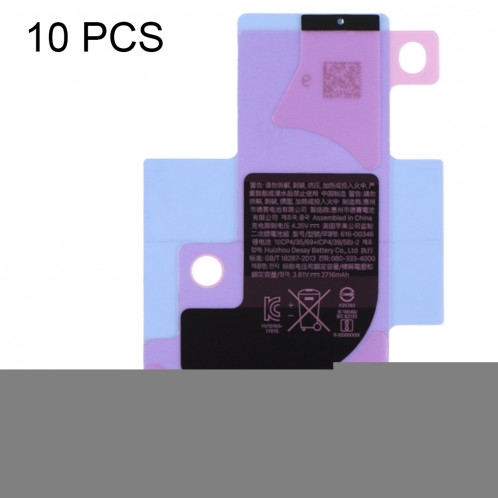 10 autocollants adhésifs de batterie de batterie de PCS pour l'iPhone XS SH21101188-31