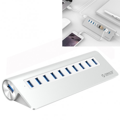 HUB ORICO M3H10-U3-V2 en alliage d'aluminium 10 ports USB 3.0 SO96041379-310 HUB ORICO M3H10-U3-V2 en alliage d'aluminium 10 ports USB 3.0 SO96041379-310