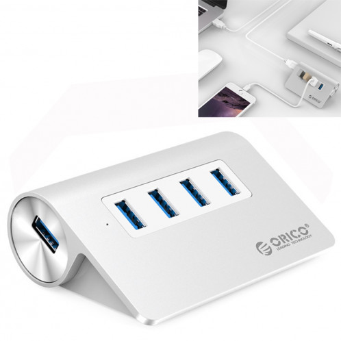 HUB ORICO M3H4-V1 en alliage d'aluminium 4 ports USB 3.0 SO9605614-39