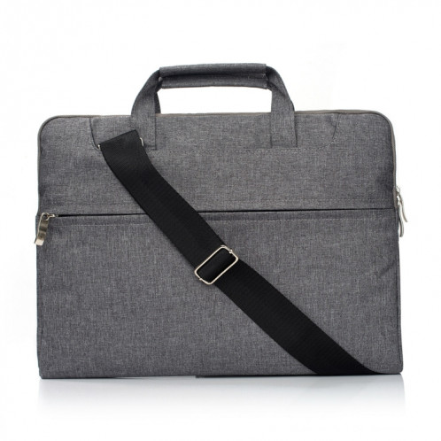 Sac à bandoulière portable pour ordinateur portable, une épaule, pour 11,6 pouces et ci-dessous Macbook, Samsung, Lenovo, Sony, DELL Alienware, CHUWI, ASUS, HP (gris) SS401H1836-36