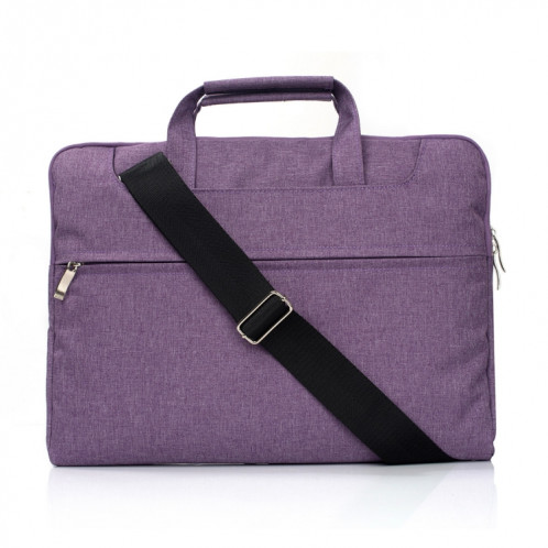 Sac portatif d'ordinateur portable de tirette d'une épaule, pour 13.3 pouces et au-dessous de Macbook, Samsung, Lenovo, Sony, DELL Alienware, CHUWI, ASUS, HP (pourpre) SS503P338-36