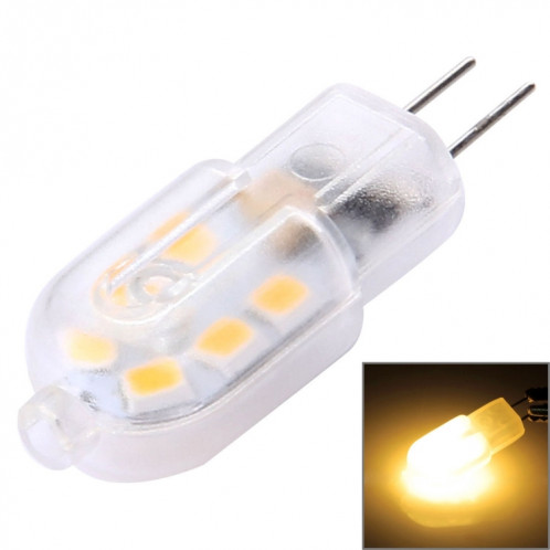 G4 2W 180LM Transparent Couvercle Ampoule de maïs, 12 LED SMD 2835, AC 220-240V (blanc chaud) SH97WW547-37