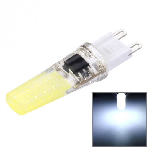 Lumière d'ÉPI de G9 3W 300LM LED, Dimmable de silicone pour des salles / bureau / à la maison, CA 220-240V, prise blanche (lumière blanche) SH11WL1533-37