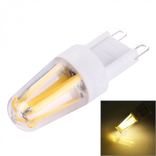 Ampoule à incandescence 2W, matériau G9 PC Dimmable 4 LED pour salles, AC 220-240V (blanc chaud) SH16WW1880-37