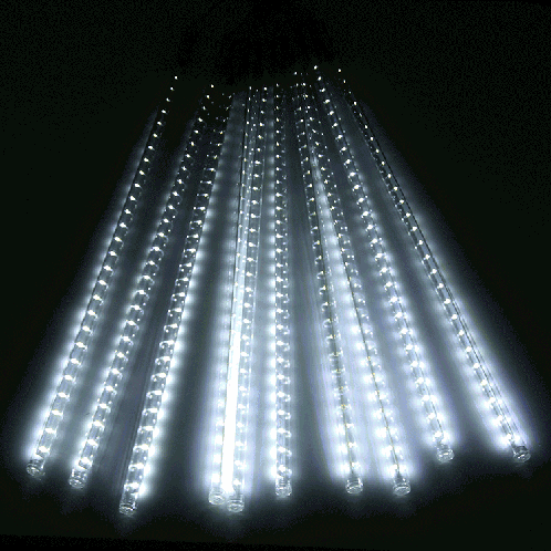 10 PCS 50cm LED 2835 SMD Meteor Light / Lumière décorative, AC 100-240V, Rayon: 1,2 cm, Prise US / EU (lumière blanche) SH06WL1848-39