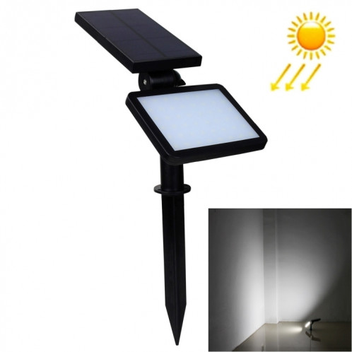 Lumière solaire extérieure de 5.5V 1.6W, lumière de 48 LED SMD 2835 pour la cour / jardin / escaliers / mur extérieur (lumière blanche) SH10WL1091-312