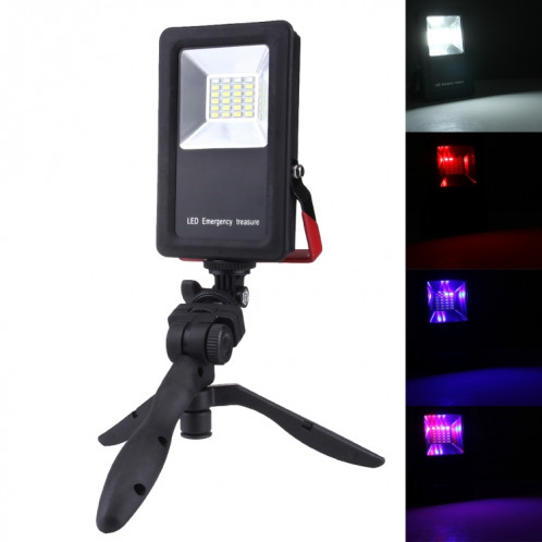 30W IP65 imperméabilisent le projecteur de remplissage d'USB, 24 LEDs SMD5730 2400LM 6000-6500K rouge et bleu Lumières d'avertissement clignotantes portatives avec le support SH49501639-313 30W IP65 imperméabilisent le projecteur de remplissage d'USB, 24 LEDs SMD5730 2400LM 6000-6500K rouge et bleu Lumières d'avertissement clignotantes portatives avec le support SH49501639-313
