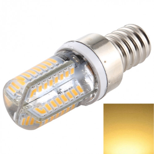 E12 SMD 3014 64 LED Dimmable LED Corn Light, AC 220V (Blanc Chaud) SH00WW1911-36