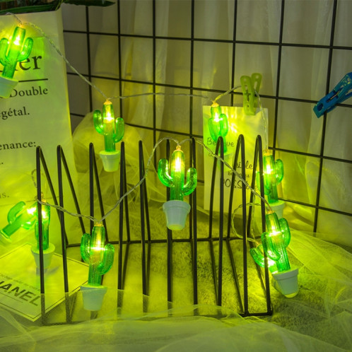 3m cactus en pot prise USB romantique LED chaîne vacances lumière, 20 LEDs adolescente style chaleureuse fée décorative lampe pour Noël, mariage, chambre à coucher (blanc chaud) SH41WW526-35