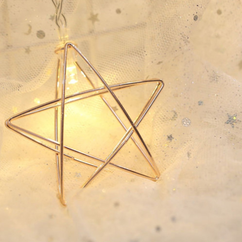 3m étoile de fer prise USB LED romantique chaîne de vacances lumière, 20 LEDs adolescente style chaleureuse fée lampe décorative pour Noël, mariage, chambre à coucher (blanc chaud) SH49WW192-34