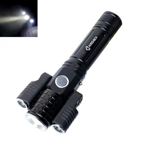 KS-738 Lampe de poche à DEL avec zoom T6 + XPE imperméable, avec batterie au lithium 4 modes et 18650 SH8807954-311